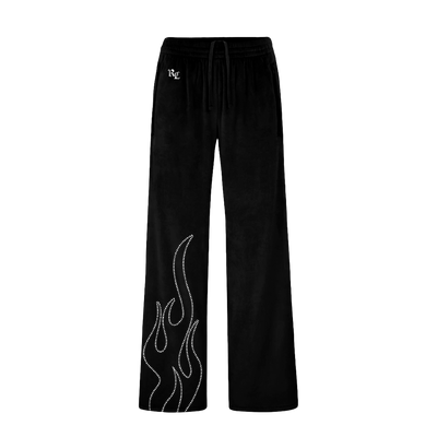 Womens Bunny Bae Bar Velour Track Pants