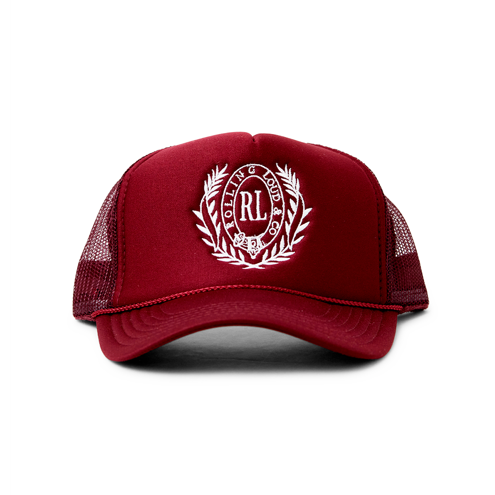 Alumni Trucker Hat Burgundy Miami 22'