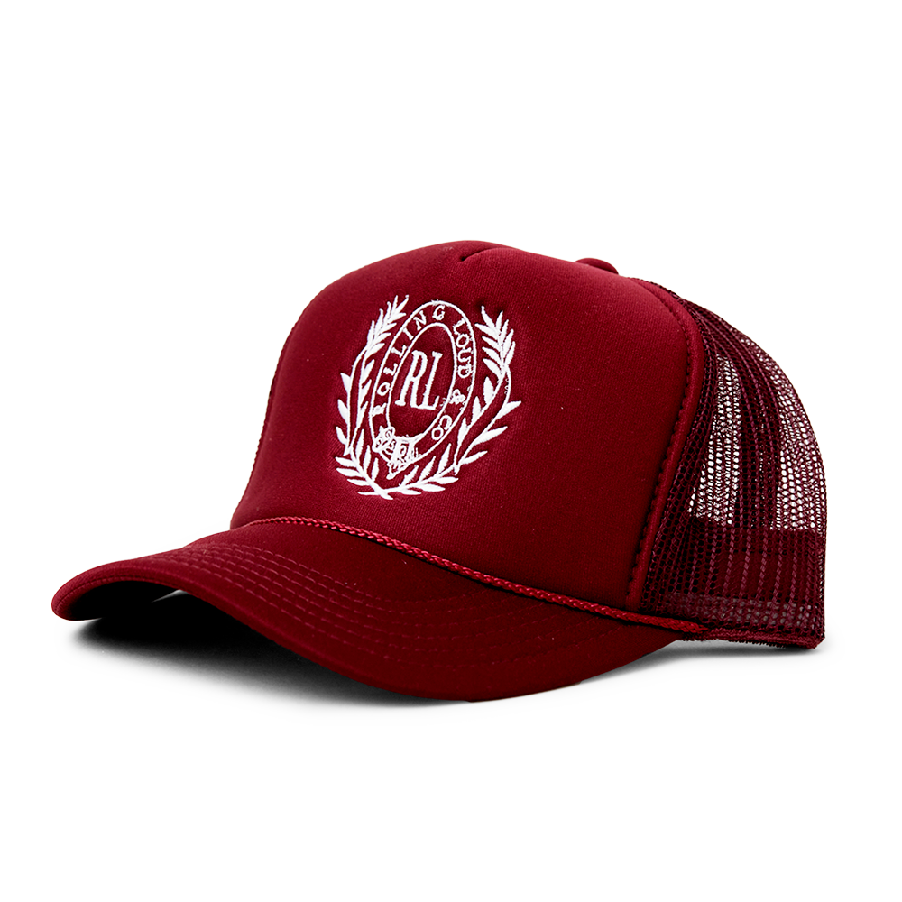 Alumni Trucker Hat Burgundy Miami 22'