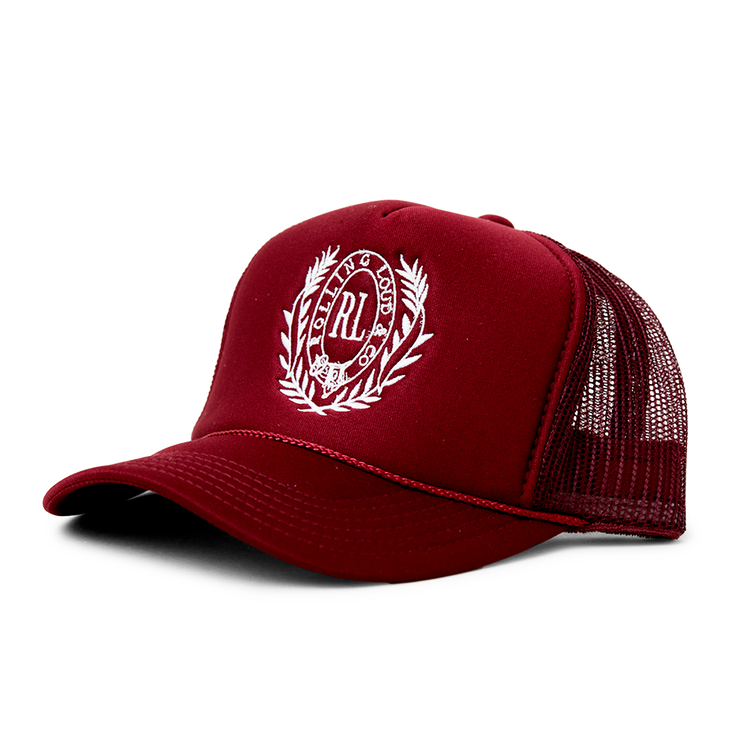 Alumni Trucker Hat Burgundy Miami 22'