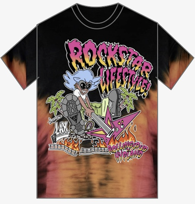 HYP X RL Rockstar Tee Black/ Orange Dye