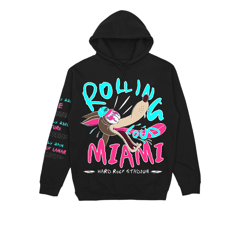 RL Wolf Hoodie Black Miami 22'