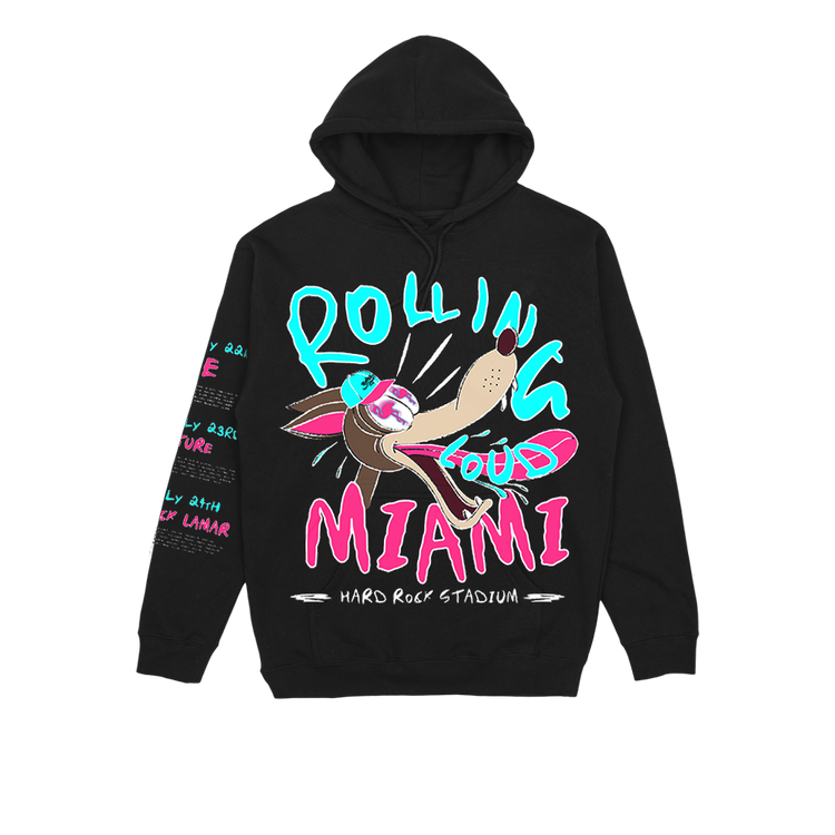 RL Wolf Hoodie Black Miami 22'