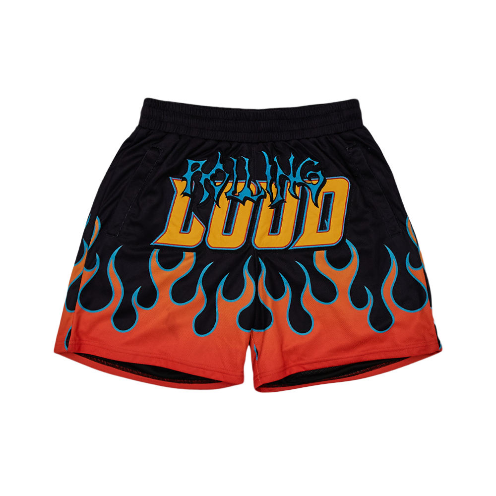 RL Flame Shorts Black