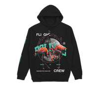 RL Flamingo Hoodie Black