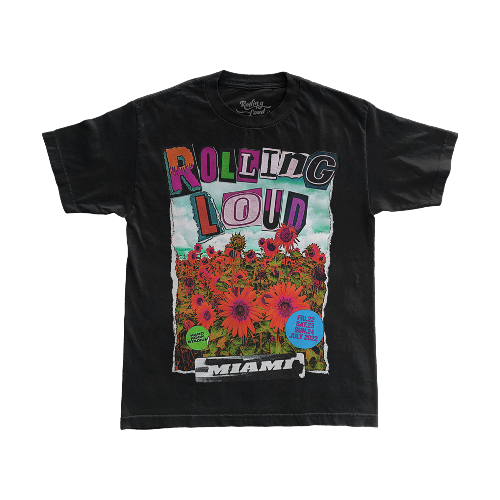RL Sunflower T Shirt Black Miami 22