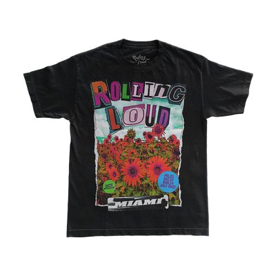 RL Sunflower T Shirt Black Miami 22