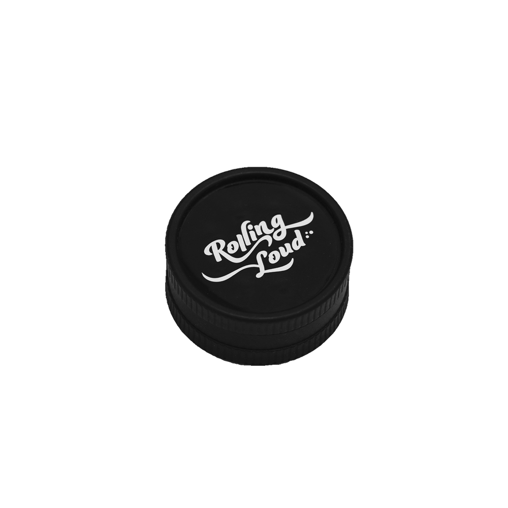 Rolling Loud 2 Piece Plastic Black Grinder