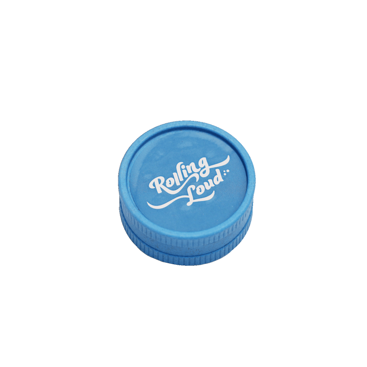 Rolling Loud 2 Piece Plastic Blue Grinder