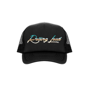 RL 80'S Chrome Trucker Hat Black