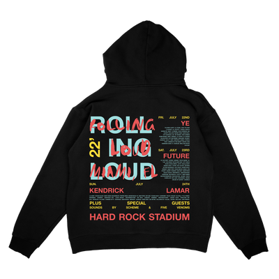 RL Exclusive Miami 2022 Line Up Hoodie Black