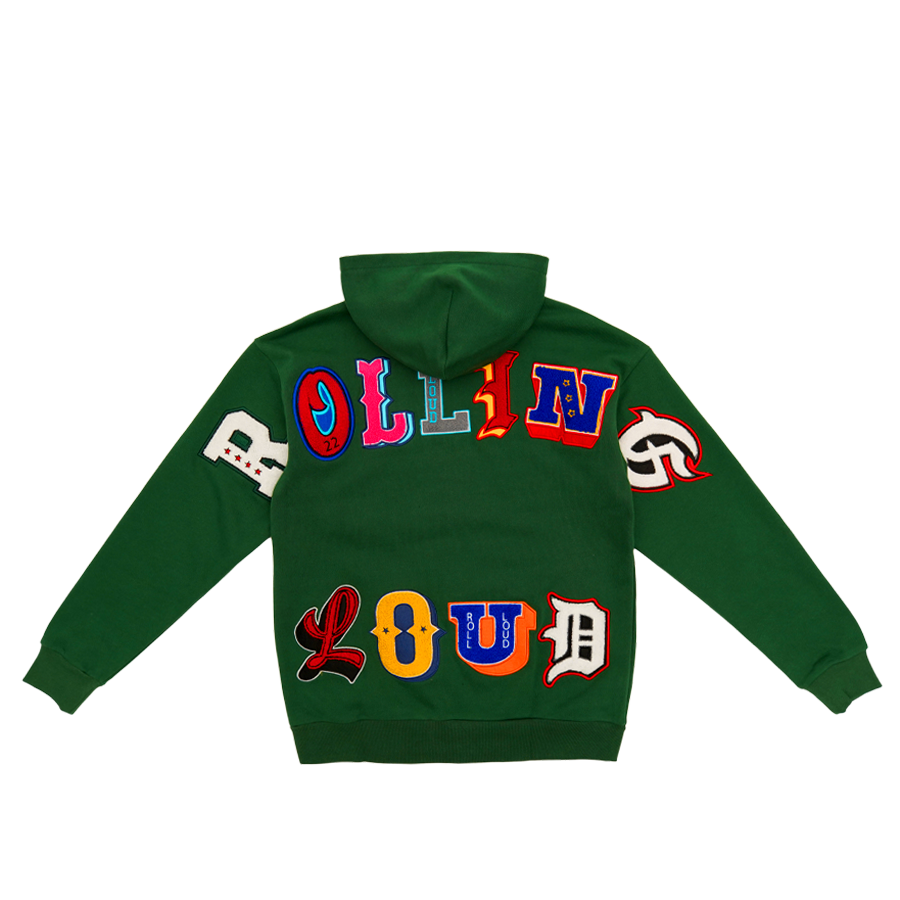 Big Chenille Zip Up Pine