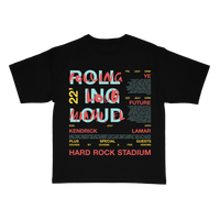 RL Exclusive Miami 2022 Line Up T Shirt Black