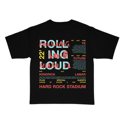 RL Exclusive Miami 2022 Line Up T Shirt Black