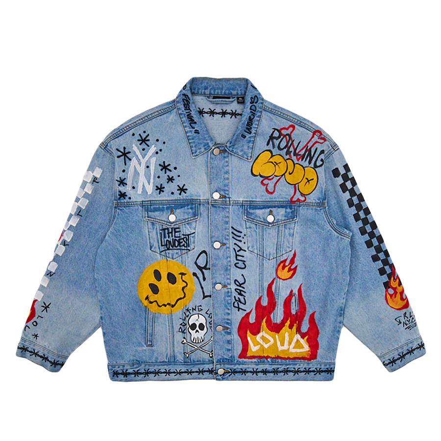 Custom Made LOVE Kids Denim Jacket | Vintagevibetribe