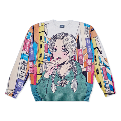 Anime Knitted Sweatshirt