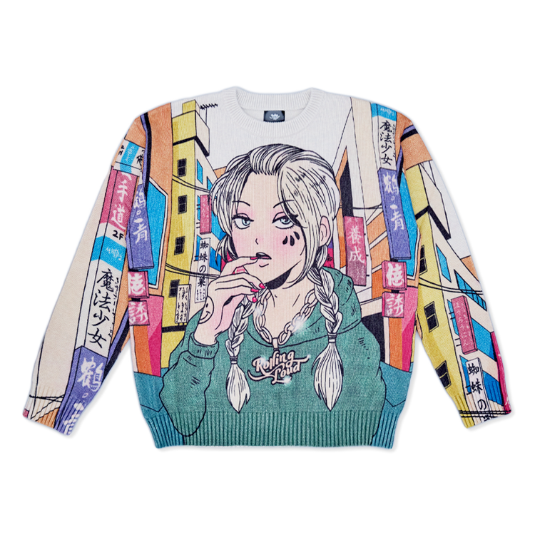 Anime Knitted Sweatshirt