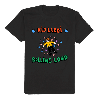 Kid Laroi x Rolling Loud Vintage Black Tee