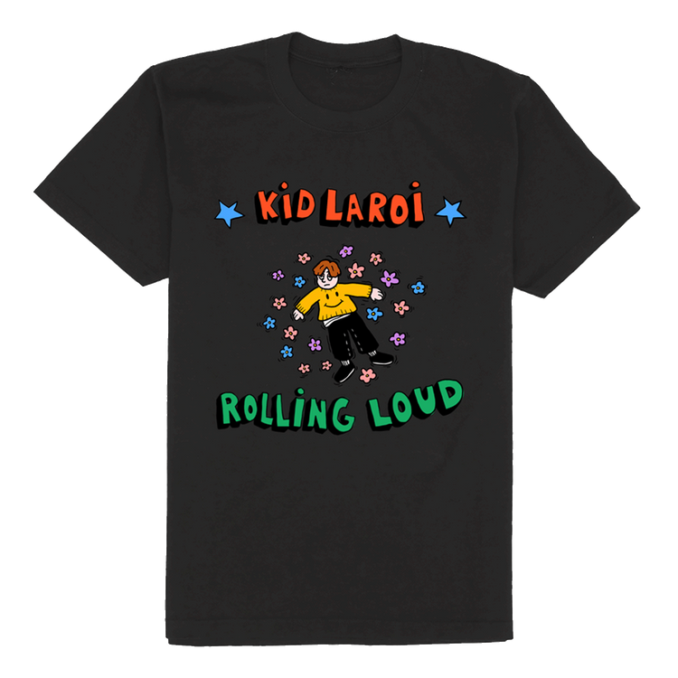 Kid Laroi x Rolling Loud Vintage Black Tee