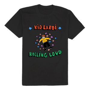 Kid Laroi x Rolling Loud Vintage Black Tee