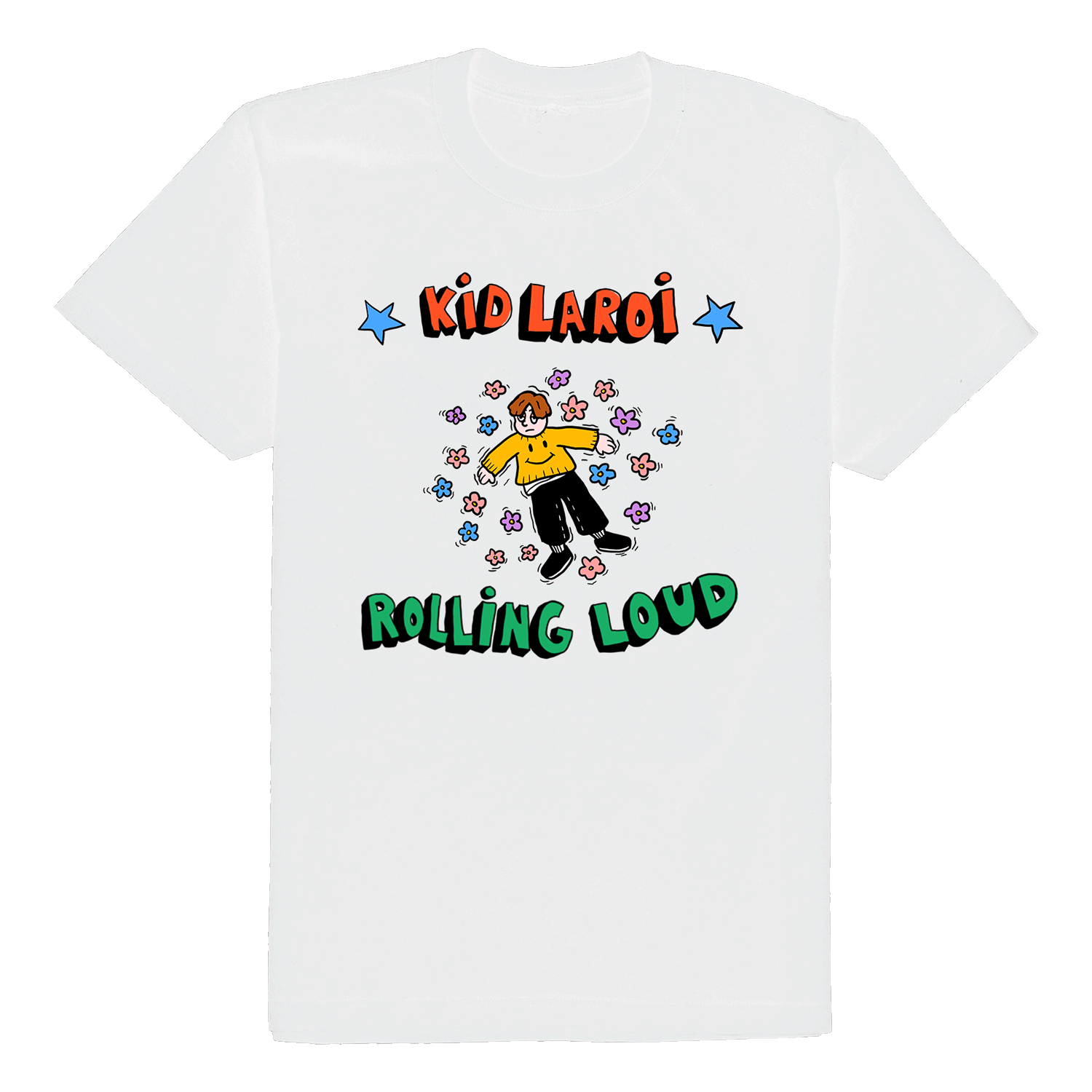 Kid Laroi  x Rolling Loud Vintage White Tee