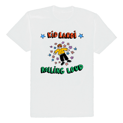 Kid Laroi  x Rolling Loud Vintage White Tee