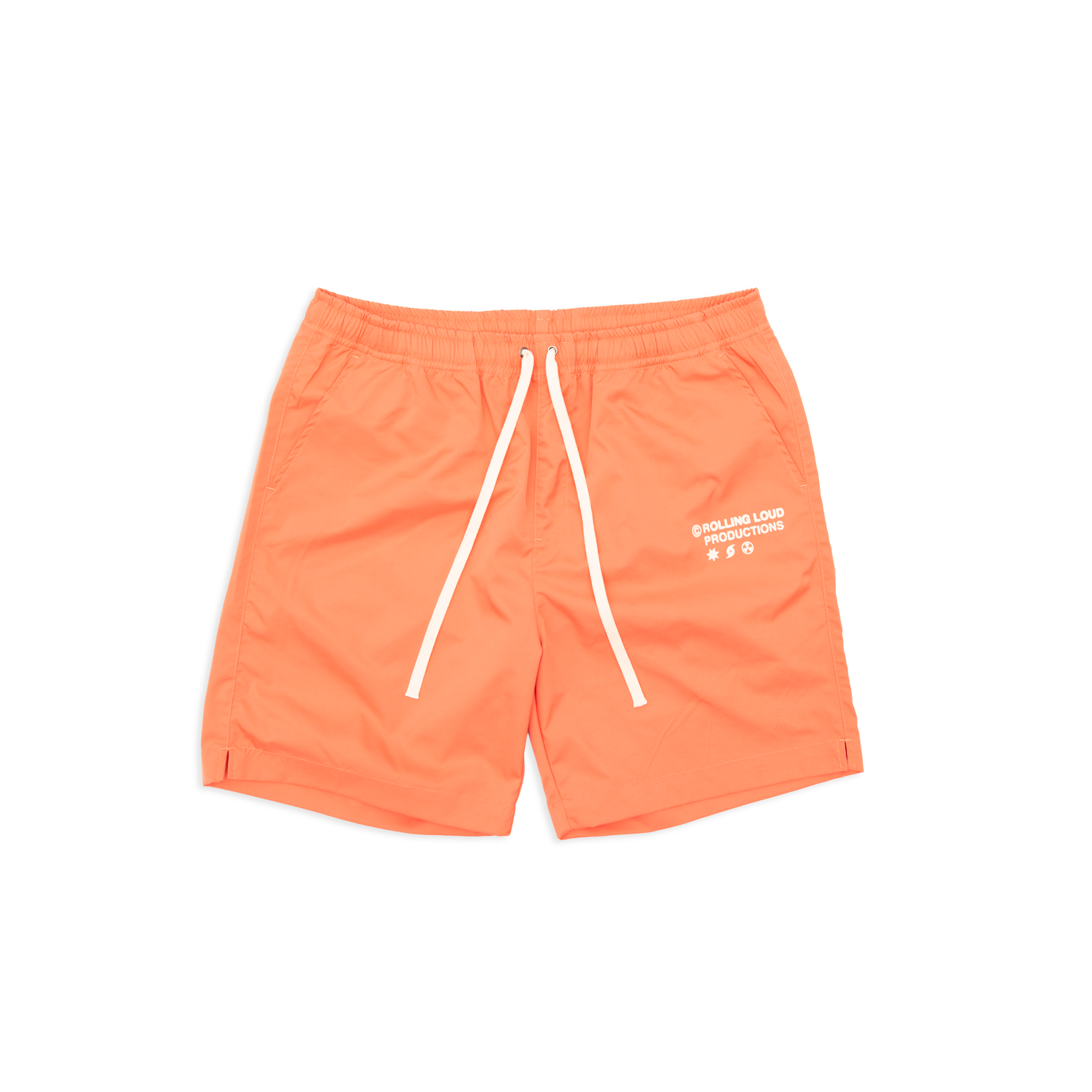 RL Productions Iridescent Orange Nylon Shorts