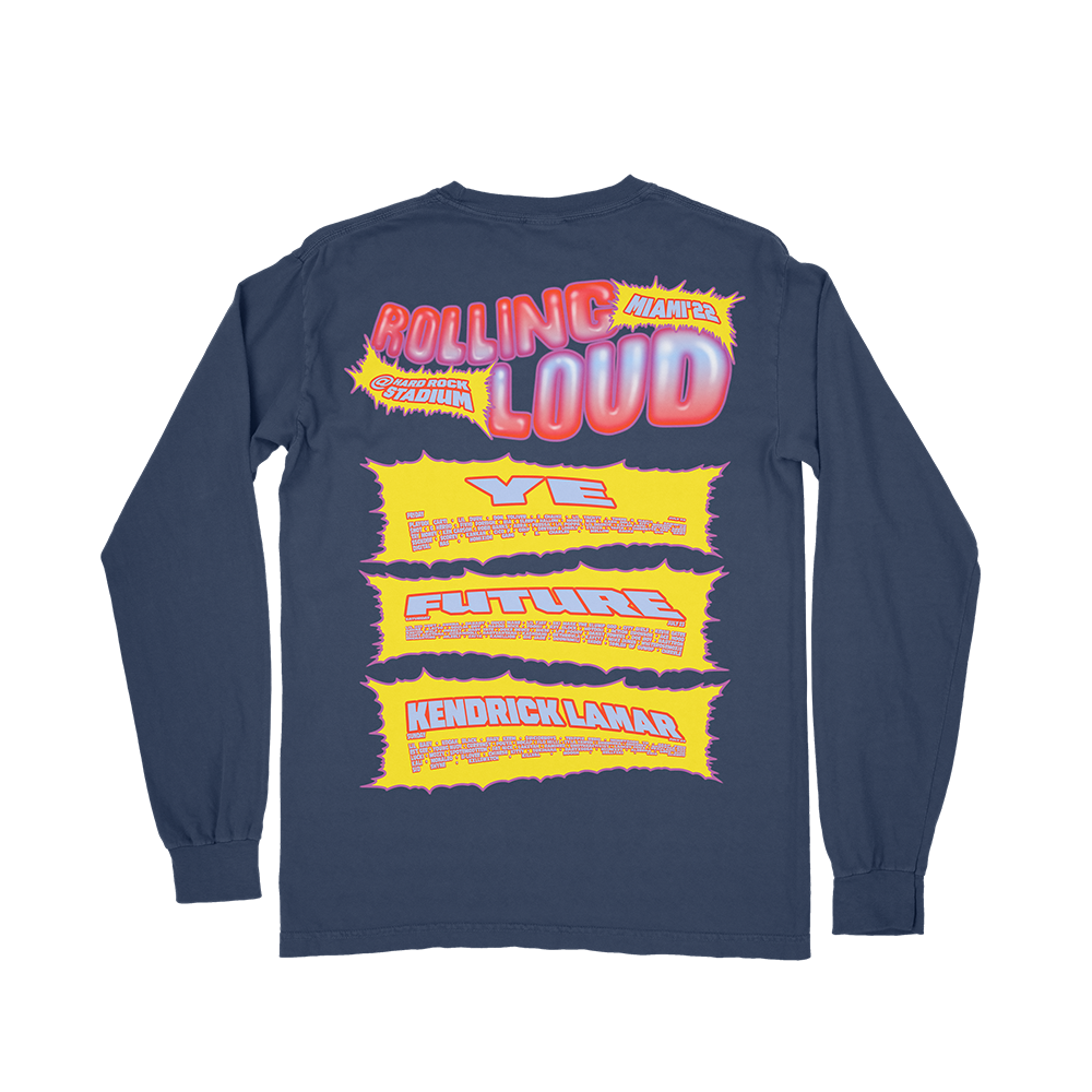 RL Word Of Mouth LS Tee Navy Miami 22'