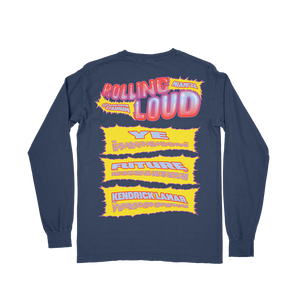 RL Word Of Mouth LS Tee Navy Miami 22'