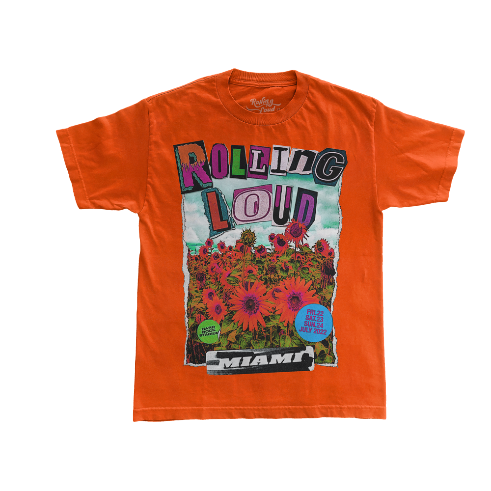 RL Sunflower T Shirt Orange Miami 22