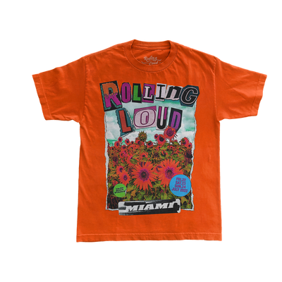 RL Sunflower T Shirt Orange Miami 22