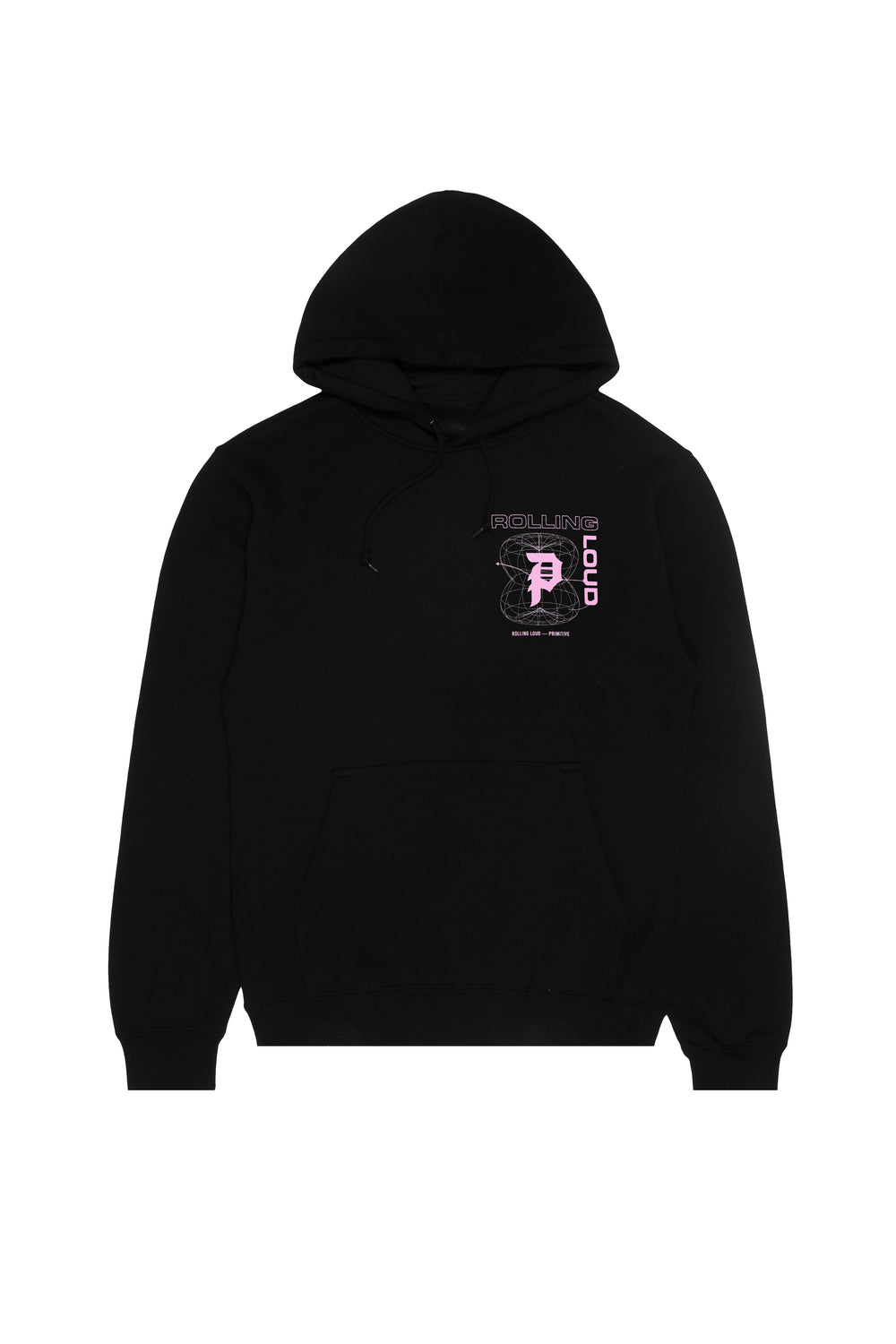 RL x Primitive Frequency Black Hoodie