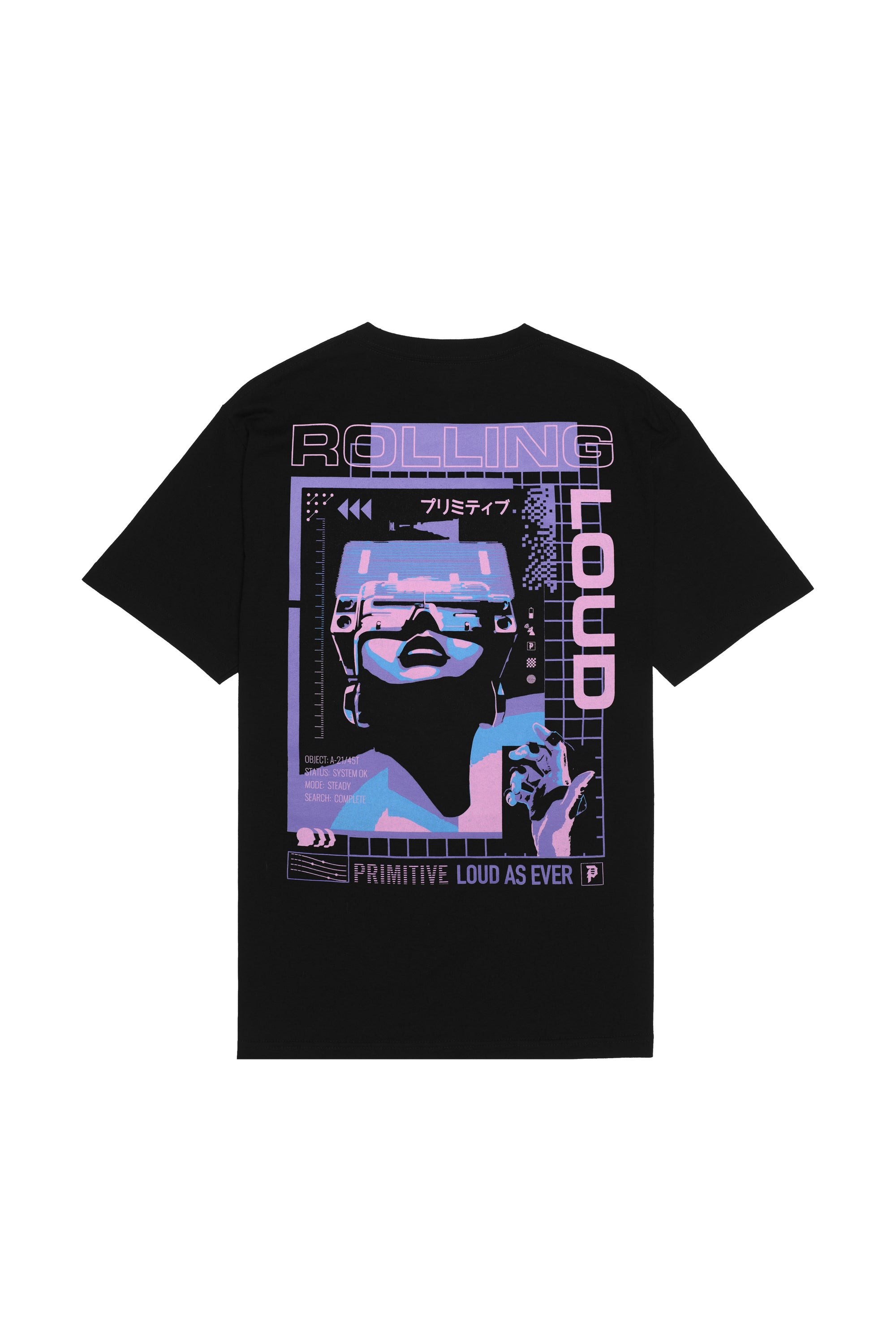 RL x Primitive Frequency Black Tee