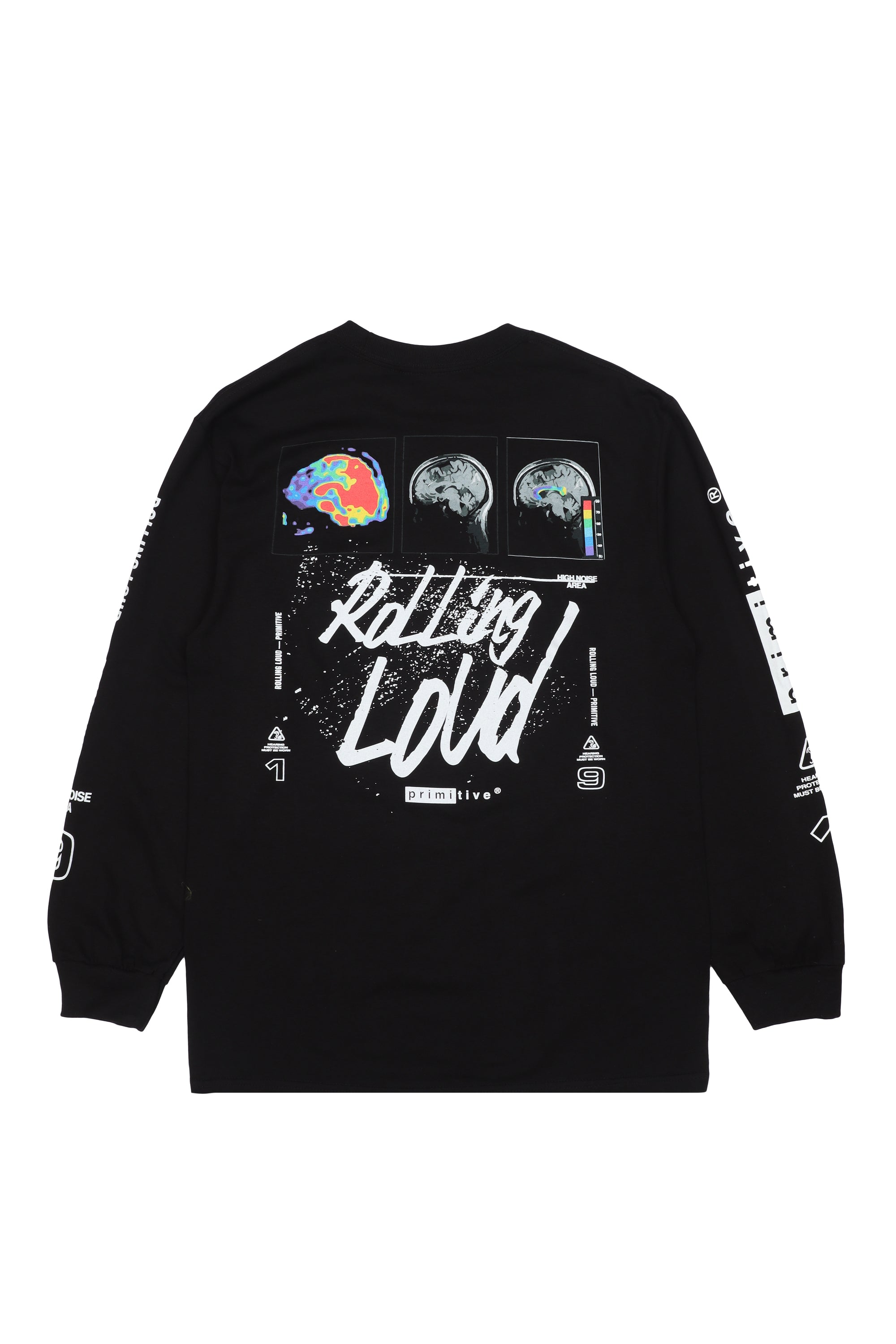 RL x Primitive High Noise Black Long Sleeve Tee