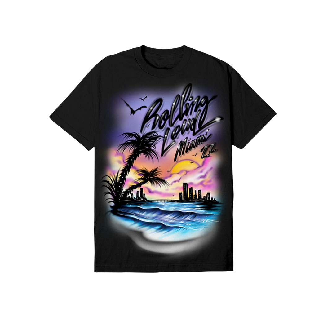 RL The Magic City T Shirt Black Miami 22'