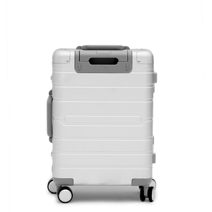 Exclusive Miami 22' Carry On Suitcase Silver Roll Away