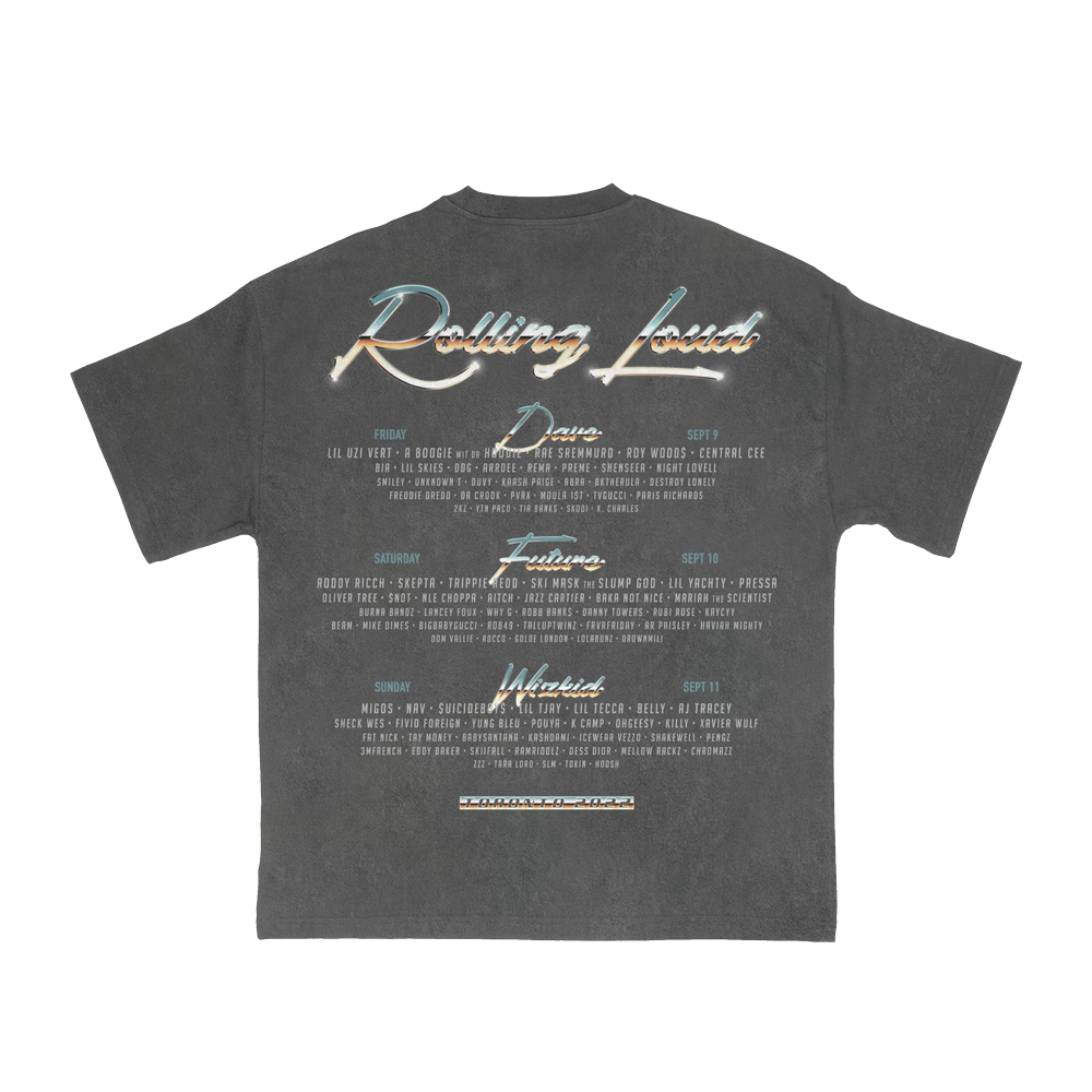RL 80's Chrome T Shirt Acid Wash Toronto 22'