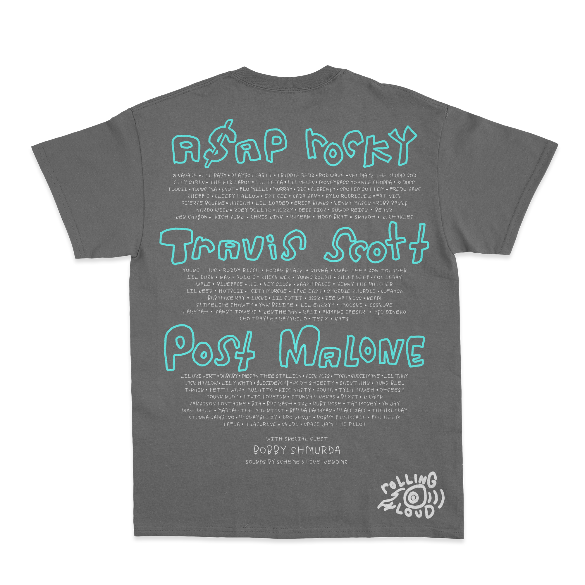 Miami 2021 Exclusive Line Up Tee - Vintage Black