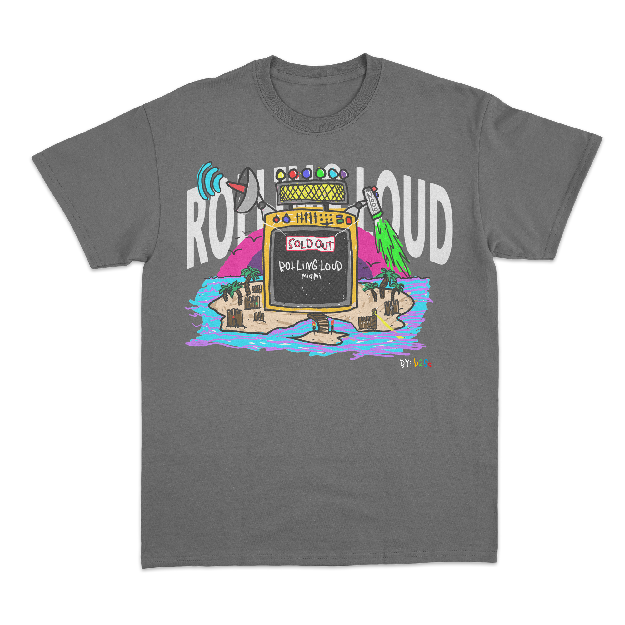 Miami 2021 Exclusive Line Up Tee - Vintage Black