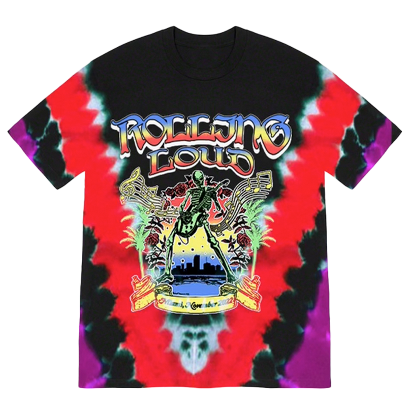 RL Dead Rockstar Tie Dye Tee