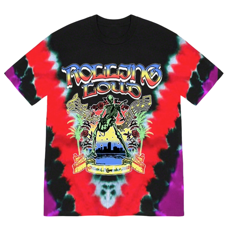 RL Dead Rockstar Tie Dye Tee