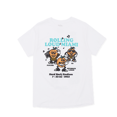 RL Orange Delight T Shirt Miami 22 | Rolling Loud RL Orange Delight T Shirt Miami 22 | Rolling Loud