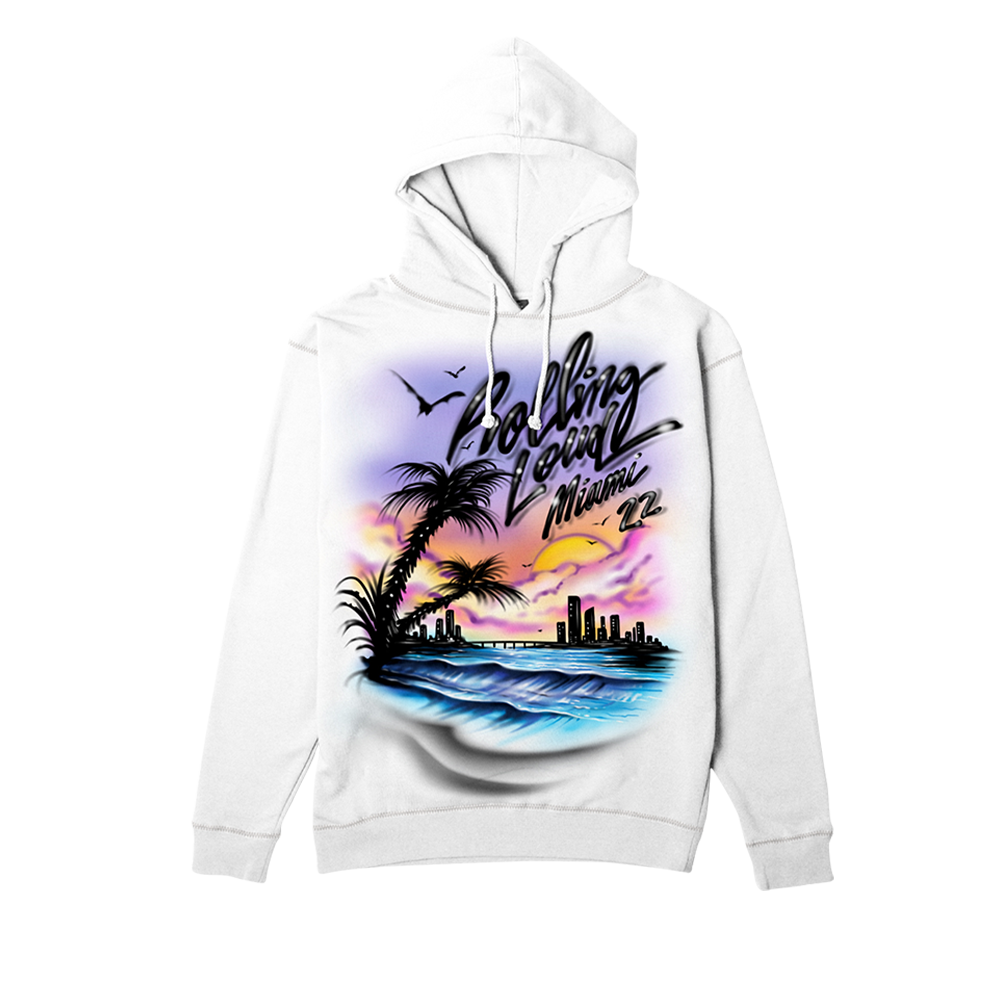 RL The Magic City Hoodie White Miami 22'