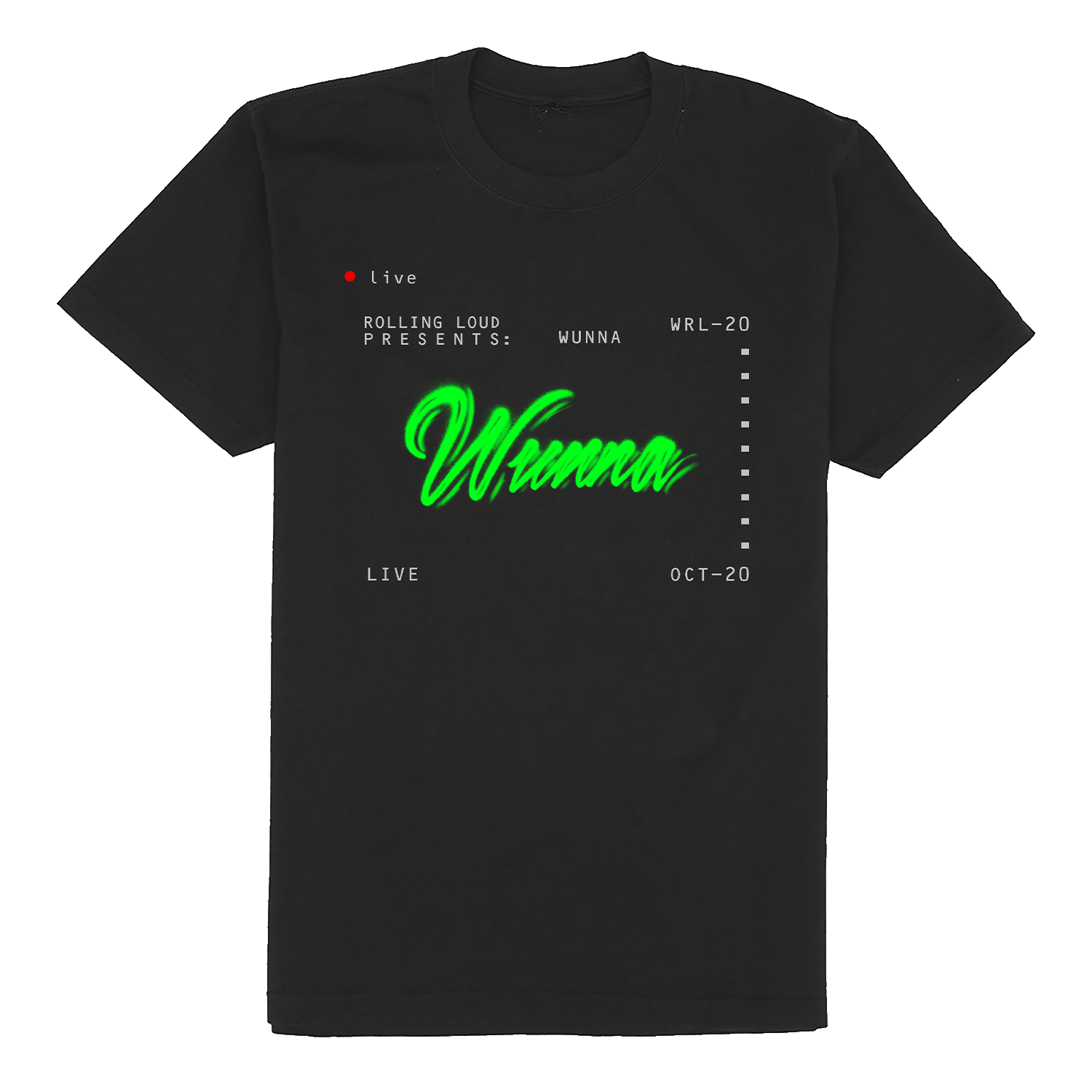 Gunna x Rolling Loud Stream Black T Shirt
