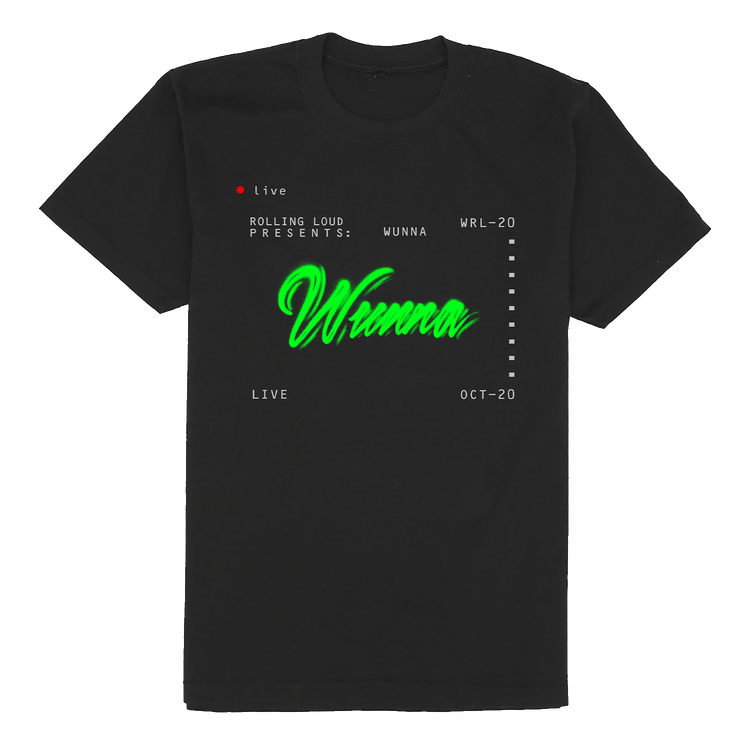 Gunna x Rolling Loud Stream Black T Shirt