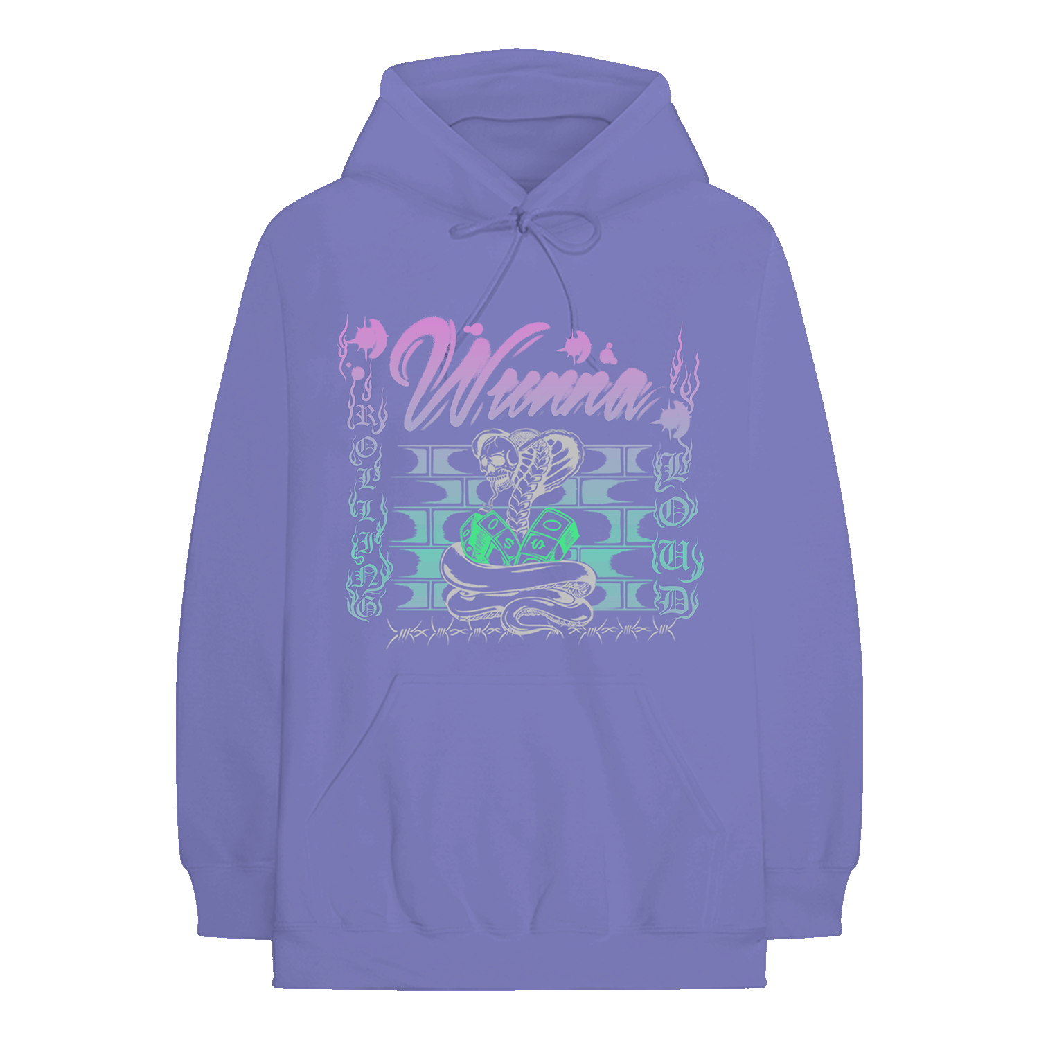 Gunna x Rolling Loud Stream Air Purple Hoodie