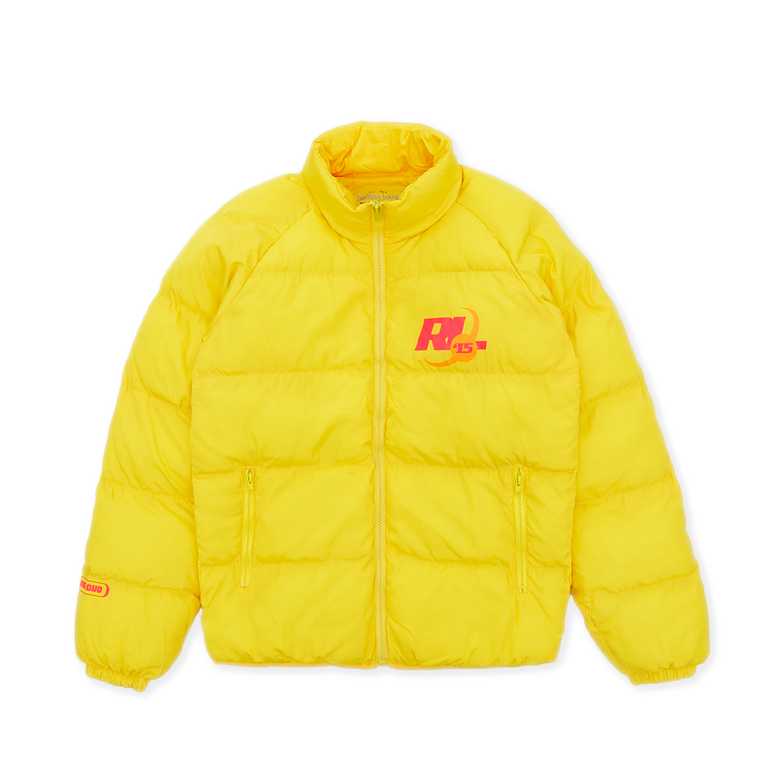 COOL T.M floral print puffer jacket - Yellow